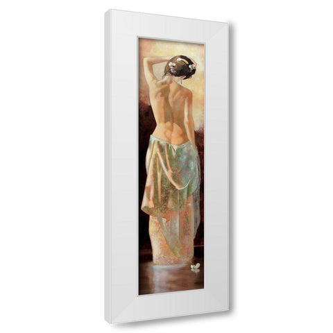 The Yearning White Modern Wood Framed Art Print by Di Scenza, Ron