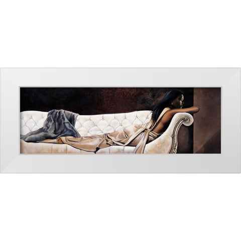 Midnight Reverie White Modern Wood Framed Art Print by Di Scenza, Ron