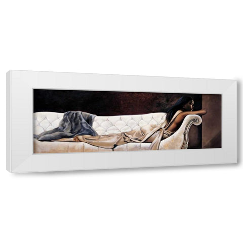Midnight Reverie White Modern Wood Framed Art Print by Di Scenza, Ron