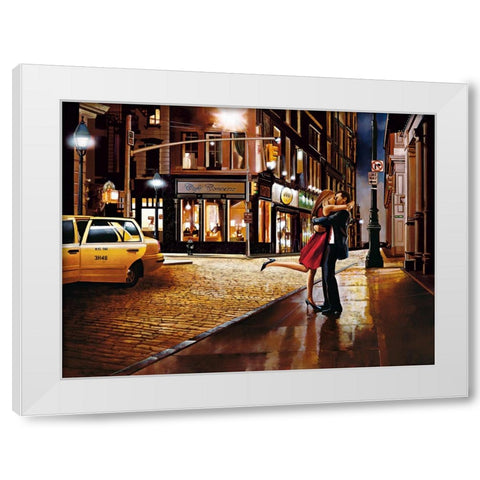 At Last White Modern Wood Framed Art Print by Di Scenza, Ron