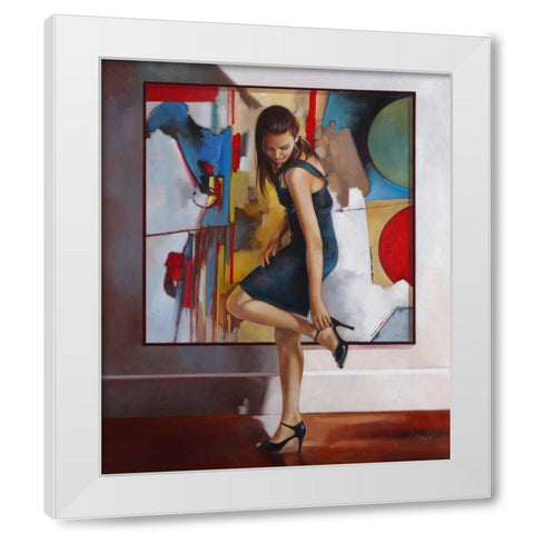 Unexpected White Modern Wood Framed Art Print by Di Scenza, Ron