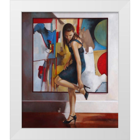 Unexpected White Modern Wood Framed Art Print by Di Scenza, Ron