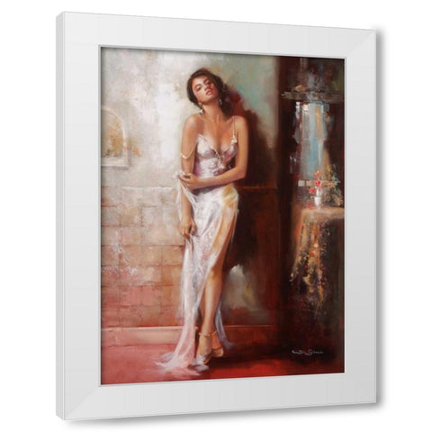 Beyond Seduction White Modern Wood Framed Art Print by Di Scenza, Ron