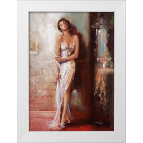 Beyond Seduction White Modern Wood Framed Art Print by Di Scenza, Ron