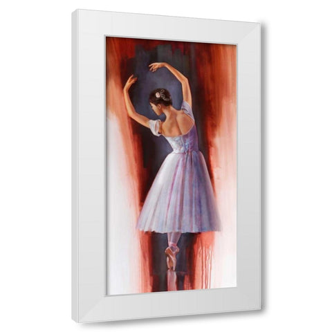 Ballet Dream White Modern Wood Framed Art Print by Di Scenza, Ron