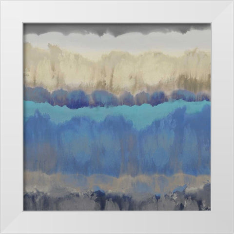 Murmur II White Modern Wood Framed Art Print by Springer, Rachel