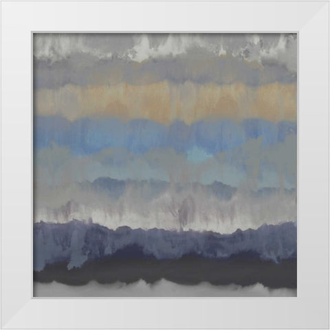 Murmur I White Modern Wood Framed Art Print by Springer, Rachel