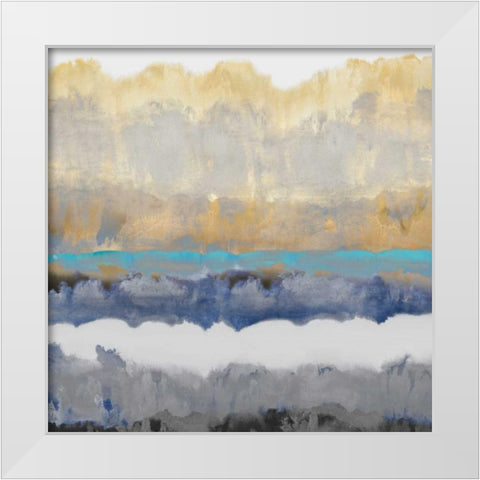 Murmur III White Modern Wood Framed Art Print by Springer, Rachel