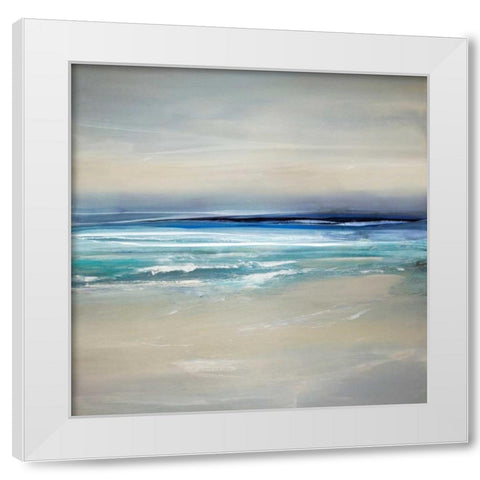 Sway I White Modern Wood Framed Art Print by Springer, Rachel