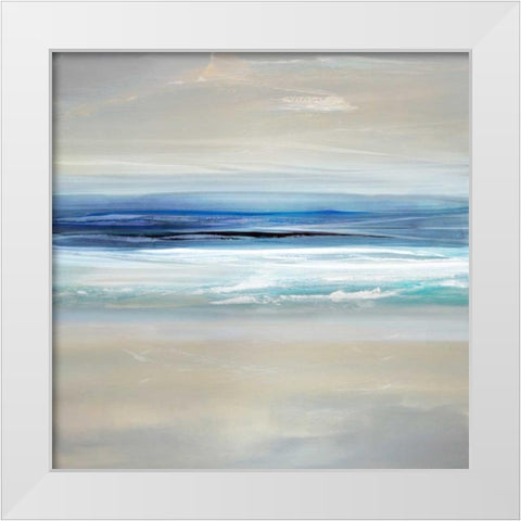 Sway II White Modern Wood Framed Art Print by Springer, Rachel