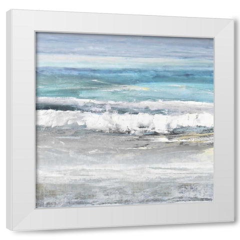 Tides I White Modern Wood Framed Art Print by Springer, Rachel