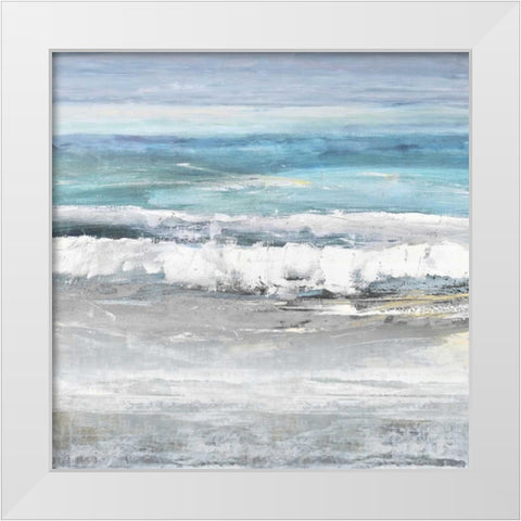 Tides I White Modern Wood Framed Art Print by Springer, Rachel