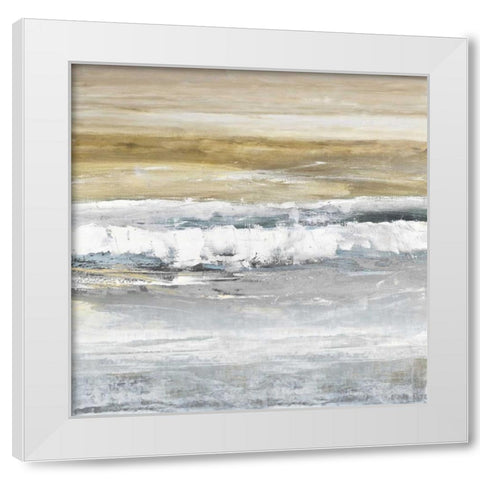 Tides II White Modern Wood Framed Art Print by Springer, Rachel