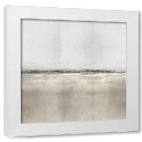Whisper II White Modern Wood Framed Art Print by Springer, Rachel