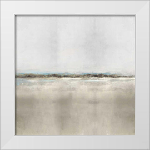 Whisper II White Modern Wood Framed Art Print by Springer, Rachel