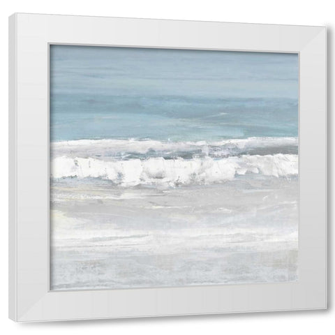Tides III White Modern Wood Framed Art Print by Springer, Rachel