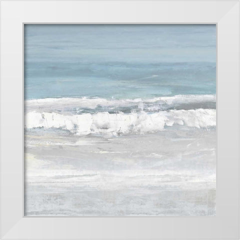 Tides III White Modern Wood Framed Art Print by Springer, Rachel
