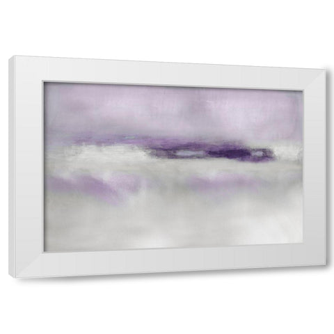 Suspend in Amethyst White Modern Wood Framed Art Print by Springer, Rachel
