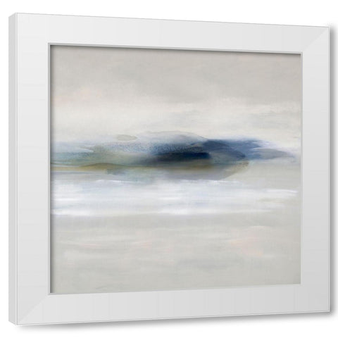 Suspend in Indigo White Modern Wood Framed Art Print by Springer, Rachel