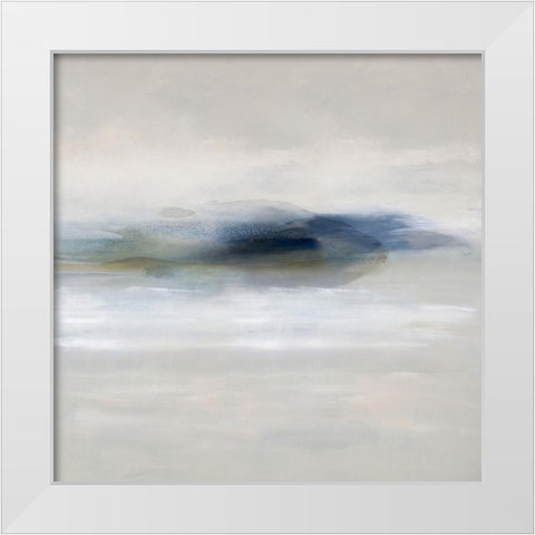 Suspend in Indigo White Modern Wood Framed Art Print by Springer, Rachel