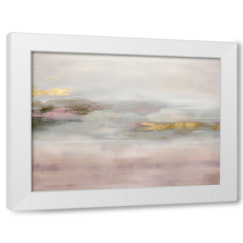 Suspend in Blush White Modern Wood Framed Art Print by Springer, Rachel