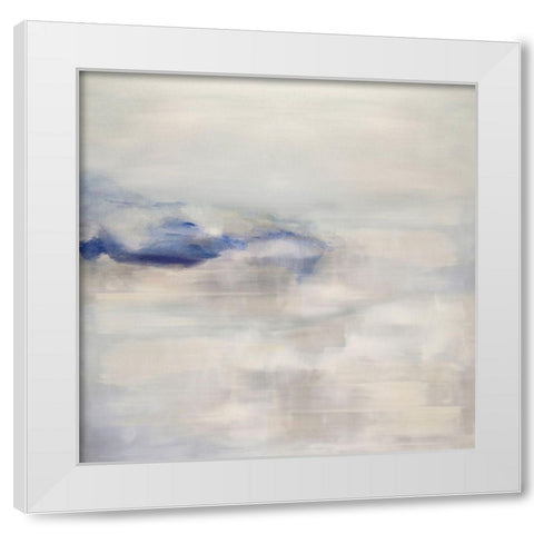 Tranquil with Blue White Modern Wood Framed Art Print by Springer, Rachel