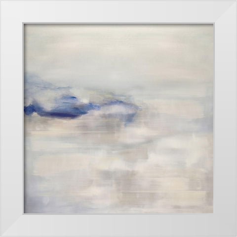 Tranquil with Blue White Modern Wood Framed Art Print by Springer, Rachel