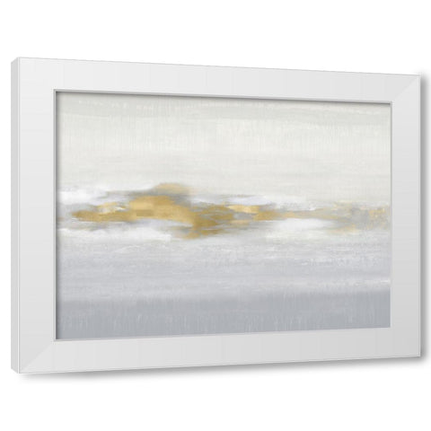 Ethereal with Gold I White Modern Wood Framed Art Print by Springer, Rachel