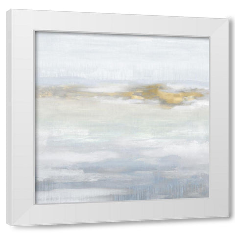 Ethereal with Gold III White Modern Wood Framed Art Print by Springer, Rachel
