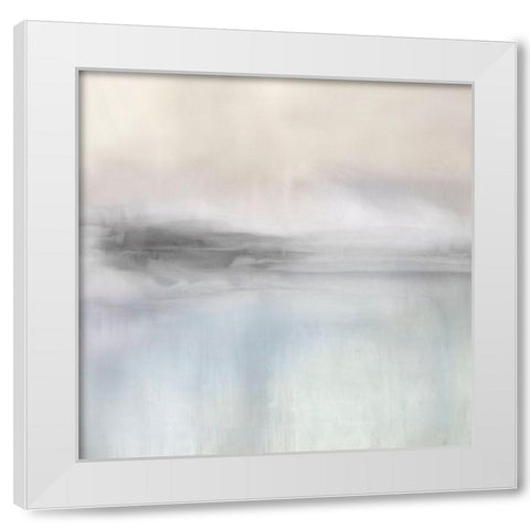 Stillness in Grey White Modern Wood Framed Art Print by Springer, Rachel