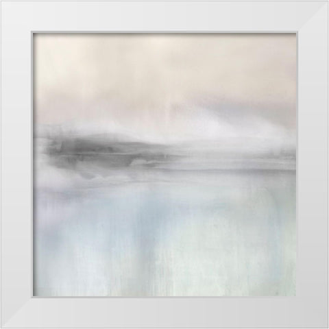 Stillness in Grey White Modern Wood Framed Art Print by Springer, Rachel