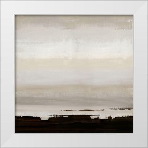 Chocolate Strokes I White Modern Wood Framed Art Print by Springer, Rachel