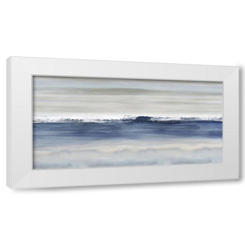 Arise Indigo White Modern Wood Framed Art Print by Springer, Rachel
