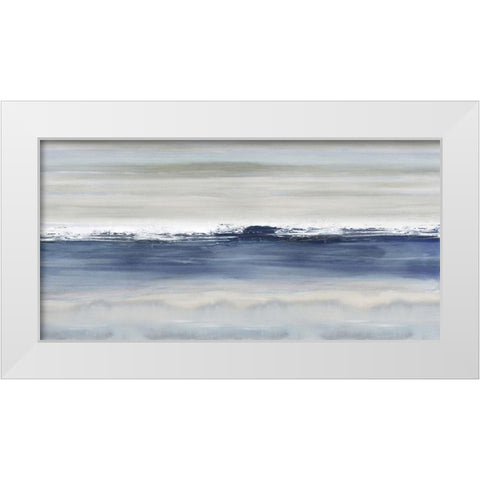 Arise Indigo White Modern Wood Framed Art Print by Springer, Rachel