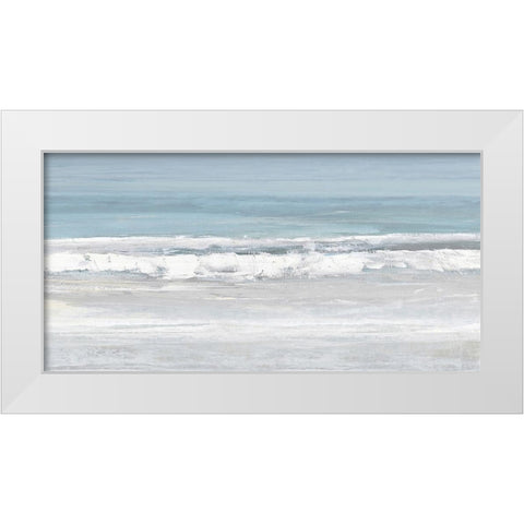 The Surf I White Modern Wood Framed Art Print by Springer, Rachel