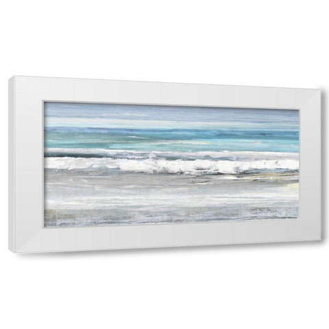 The Surf II White Modern Wood Framed Art Print by Springer, Rachel