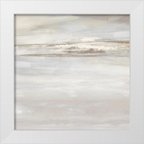 Horizon Light IV White Modern Wood Framed Art Print by Springer, Rachel