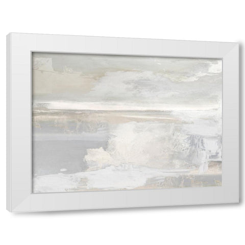 Horizon View I White Modern Wood Framed Art Print by Springer, Rachel