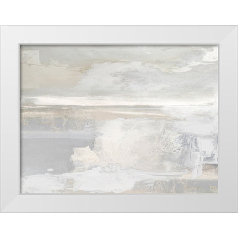 Horizon View I White Modern Wood Framed Art Print by Springer, Rachel