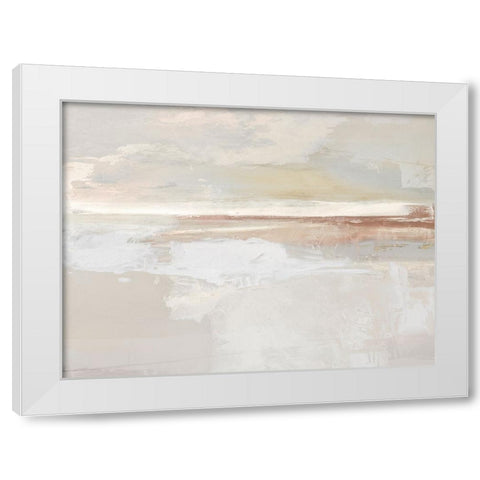 Horizon View III White Modern Wood Framed Art Print by Springer, Rachel