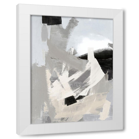 Layers I White Modern Wood Framed Art Print by Springer, Rachel