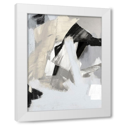 Layers II White Modern Wood Framed Art Print by Springer, Rachel