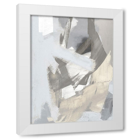 Layers IV White Modern Wood Framed Art Print by Springer, Rachel