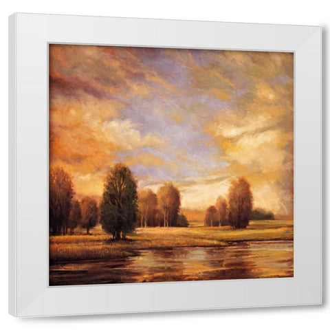 Away from It All II White Modern Wood Framed Art Print by Franklin, Ryan