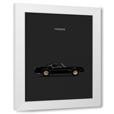 Firebird 78 White Modern Wood Framed Art Print by Rogan, Mark