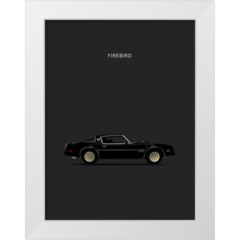 Firebird 78 White Modern Wood Framed Art Print by Rogan, Mark