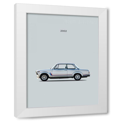 BMW 2002 Turbo White Modern Wood Framed Art Print by Rogan, Mark