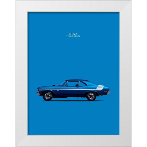 Chevy Nova 350 Yenko Deuce 70 White Modern Wood Framed Art Print by Rogan, Mark