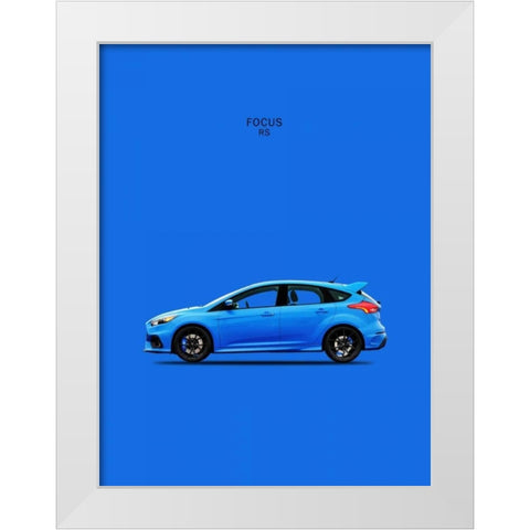 Ford Focus RS White Modern Wood Framed Art Print by Rogan, Mark