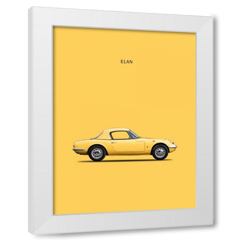 Lotus Elan 1965 White Modern Wood Framed Art Print by Rogan, Mark